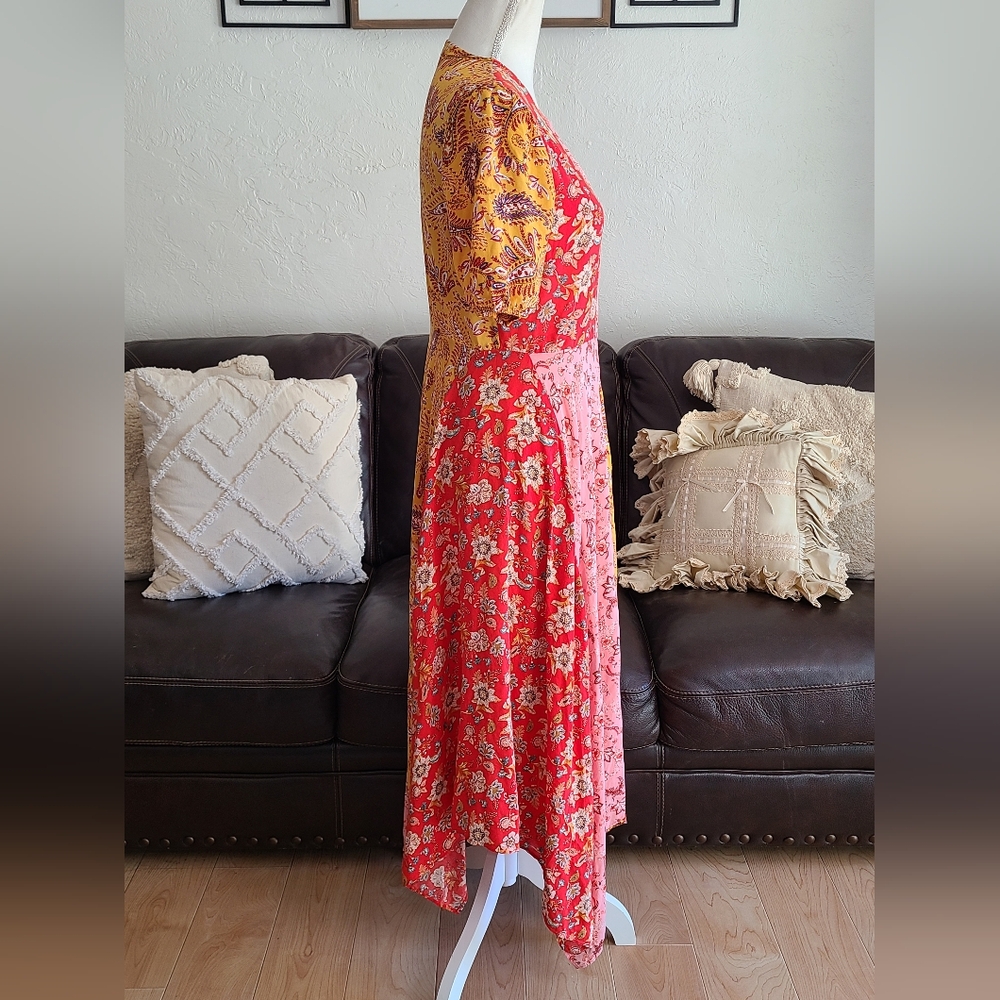 Zara Patchwork Boho Chic Asymmetrical Handkerchie… - image 8